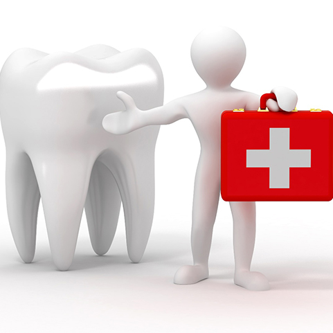 illustration of dental emergency in Lewisville