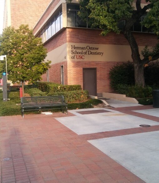 Outside view of dental school building