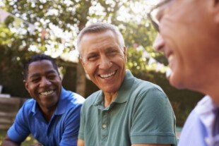 Man smiling after restorative dentistry