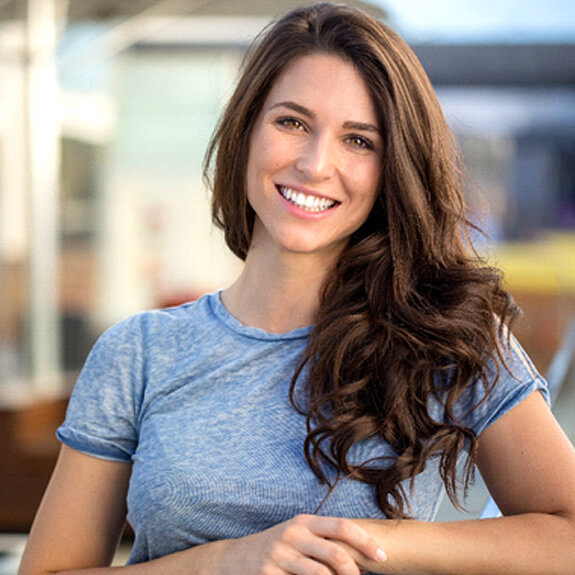 young woman with a very nice smile