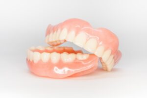 a set of full dentures